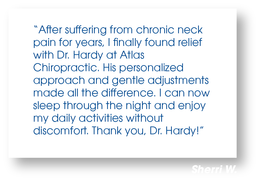 Sherri W. Testimonial Atlas chiro