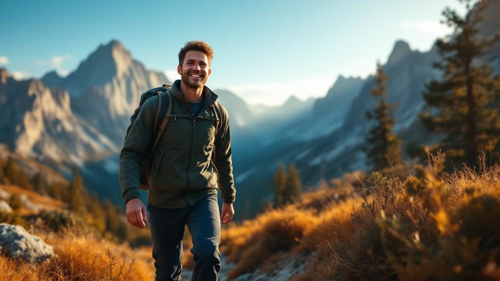 Person-actively-hiking-pain-free-after-finding-the-right-treatment-approach